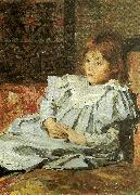 Carl Wilhelmson portratt av marit gardellericson oil